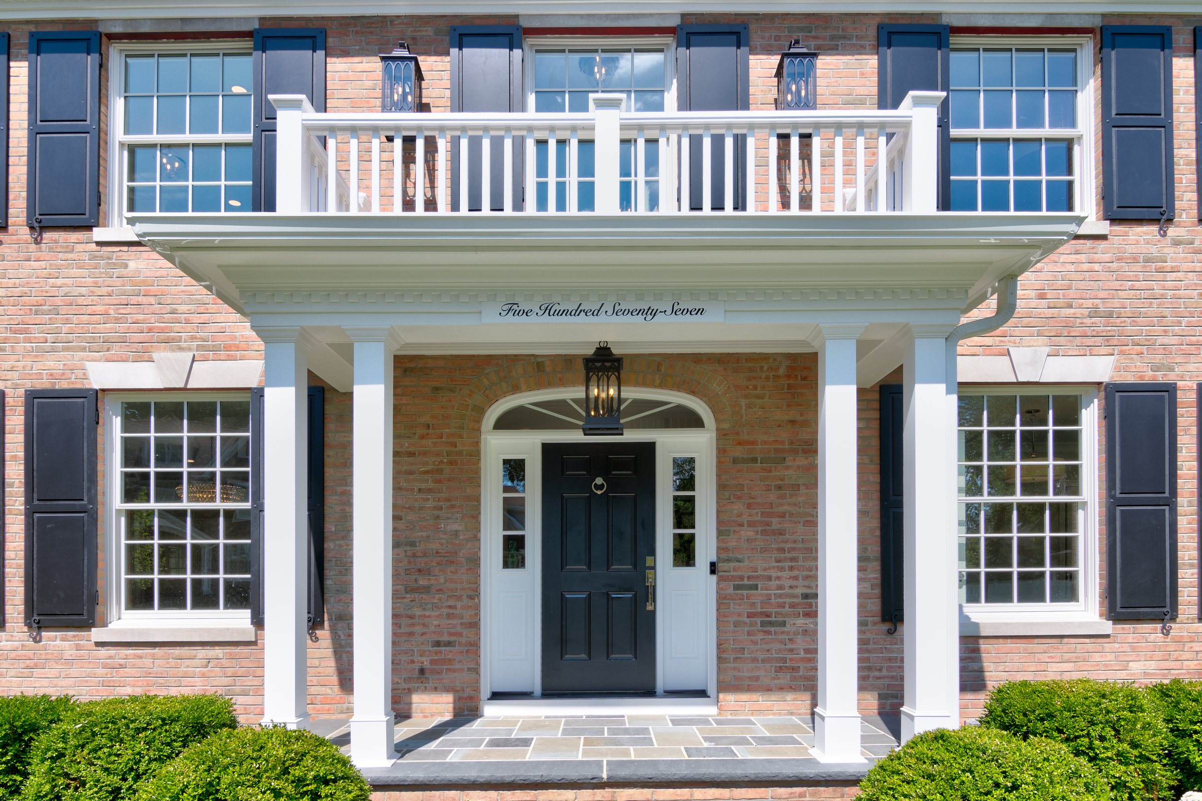 Exterior Front Portico Detail